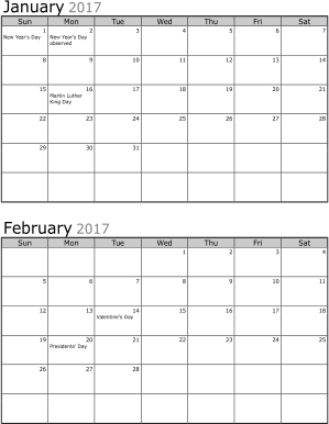 Beautiful Printable Calendars: Word Doc and PDF - BeauCal.com