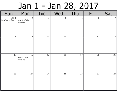 Beautiful Printable Calendars: Word Doc and PDF - BeauCal.com