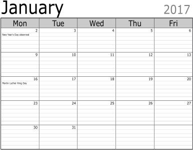 Beautiful Printable Calendars: Word Doc and PDF - BeauCal.com