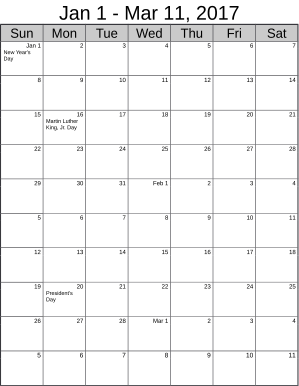 Beautiful Printable Calendars: Word Doc and PDF - BeauCal.com