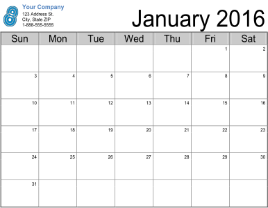 Beautiful Printable Calendars: Word Doc and PDF - BeauCal.com